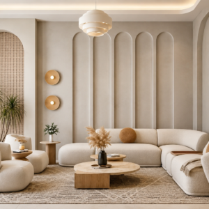 Minimalist Curved Sectional Set