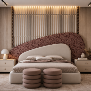 Sculptural Statement Bed