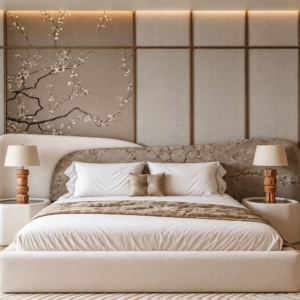 Modern Botanical Bed
