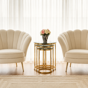 Scalloped Accent Chairs