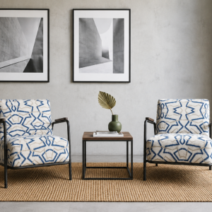 Modern Patterned Armchairs